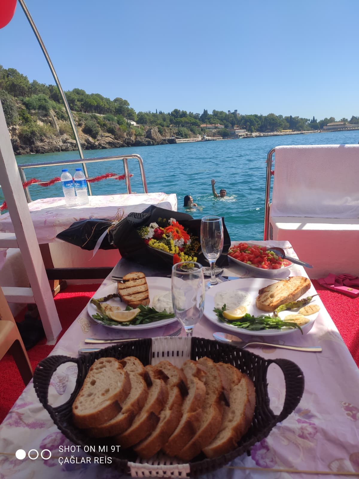 Denizde yüzme molası